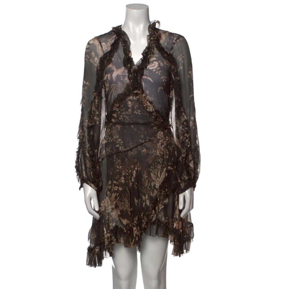 Zimmermann Silk A-Line Dress (Size Medium)